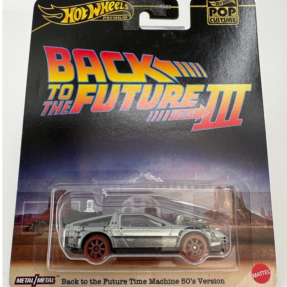 Hot Wheels Premium Pop Culture Back to the Future Time Machine 50's Version